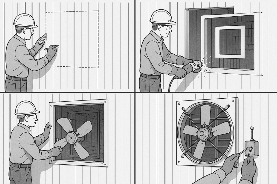 How To Install Industrial Exhaust Fan