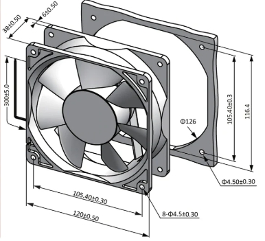 Telecom Rack Cooling Fan