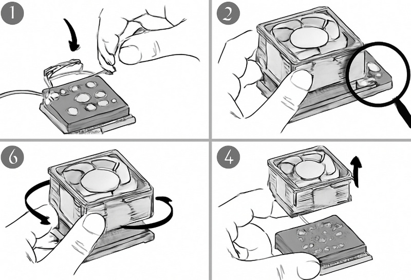 How To Remove Cooling Fan From Cpu 486dx?
