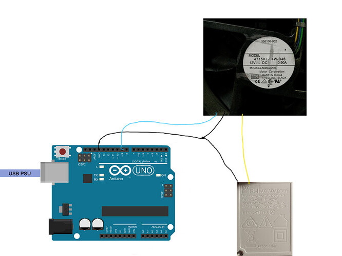 how to connect dc fan to solar panel2