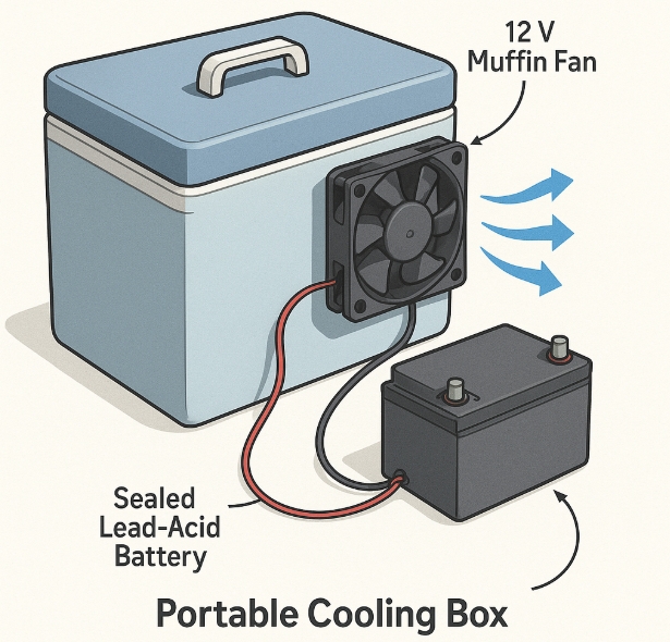 Can A 12V Muffin Fan Run on A Battery Power Supply?