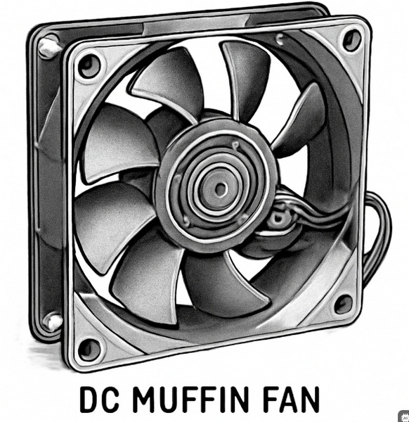 DC Axial Muffin Fan